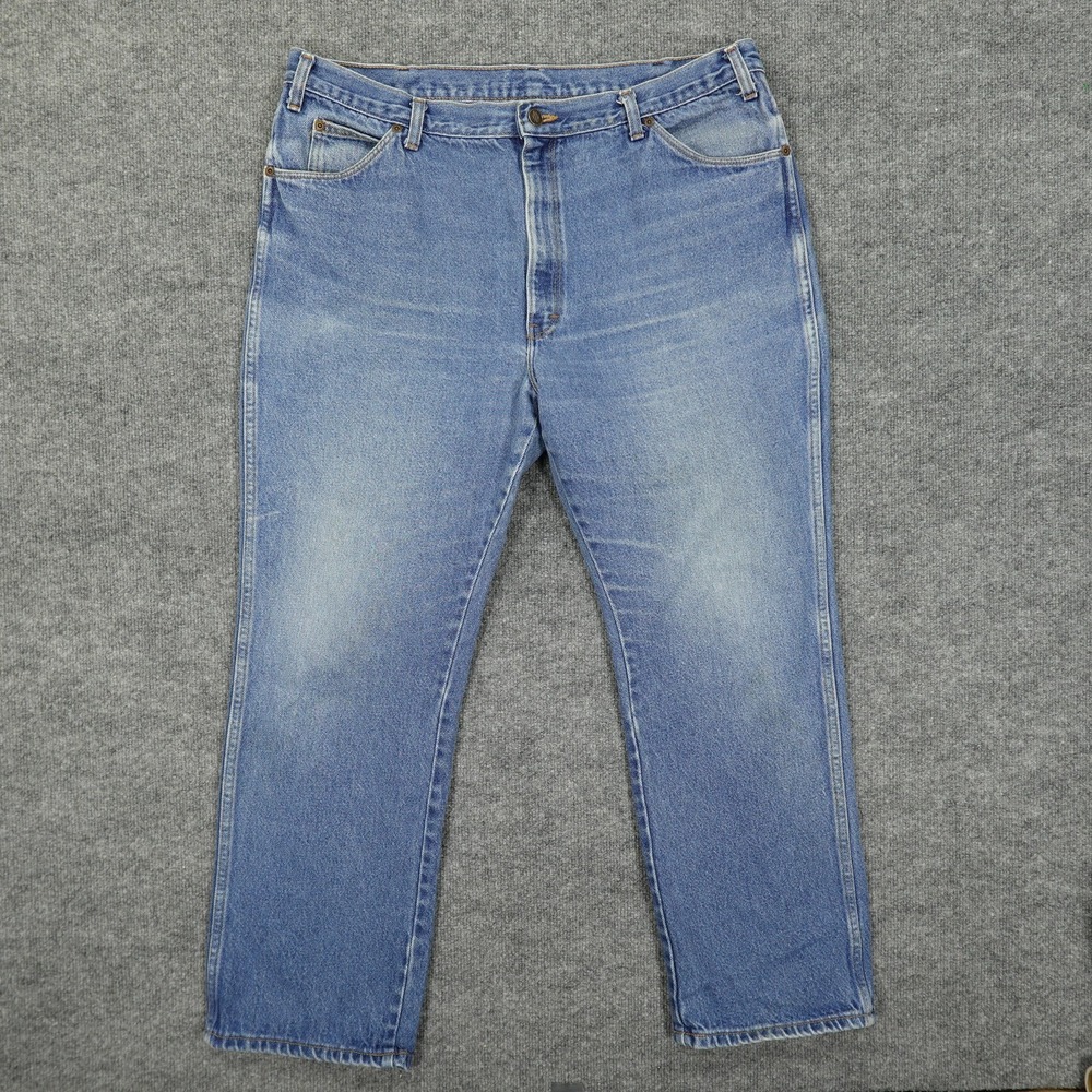 Dickies Jeans Mens 40x30 Blue Straight Leg Denim Light Wash Workwear Classic